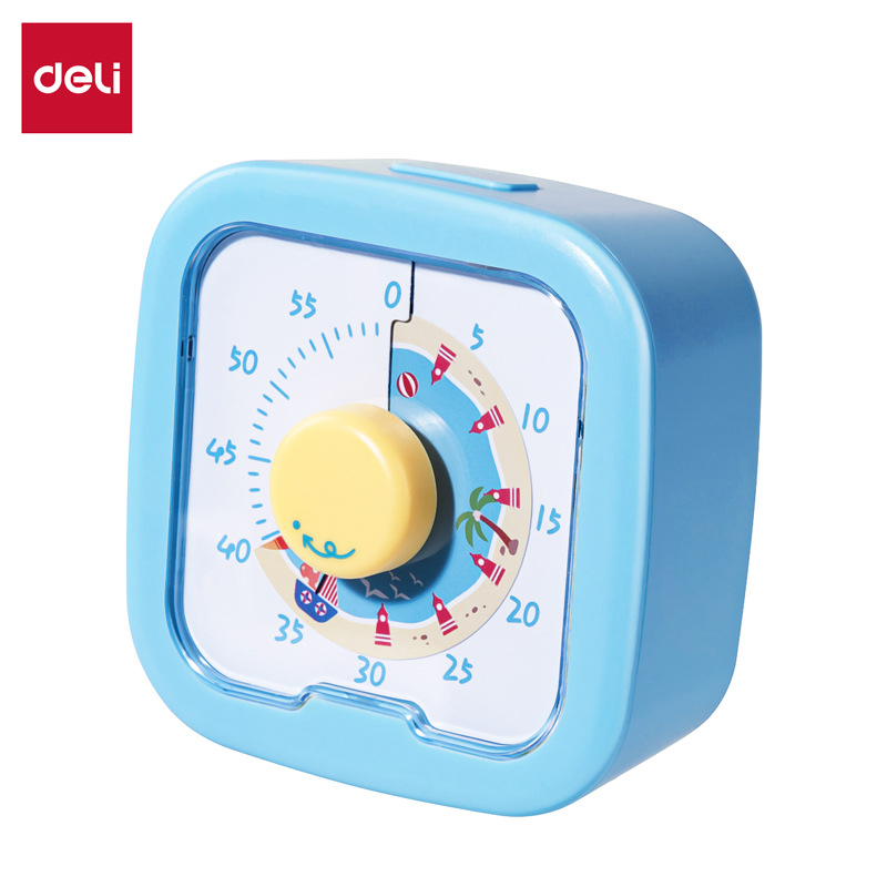 Vizualni timer za djecu s crtić dizajnom, ABS kućište, alarmni sat za učenje i domaće zadaće