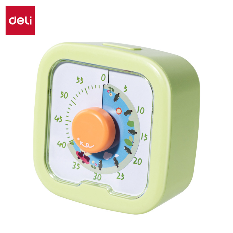 Vizualni timer za djecu s crtić dizajnom, ABS kućište, alarmni sat za učenje i domaće zadaće