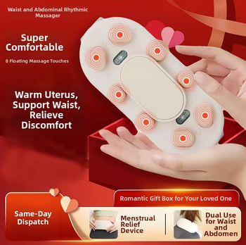 Juosmens diržo masažuoklis su infraraudonųjų spindulių šildymu ir daugiapunktine vibracija, modelis LSP-1, įkraunamas, laikmatis, temperatūra 45-65°C