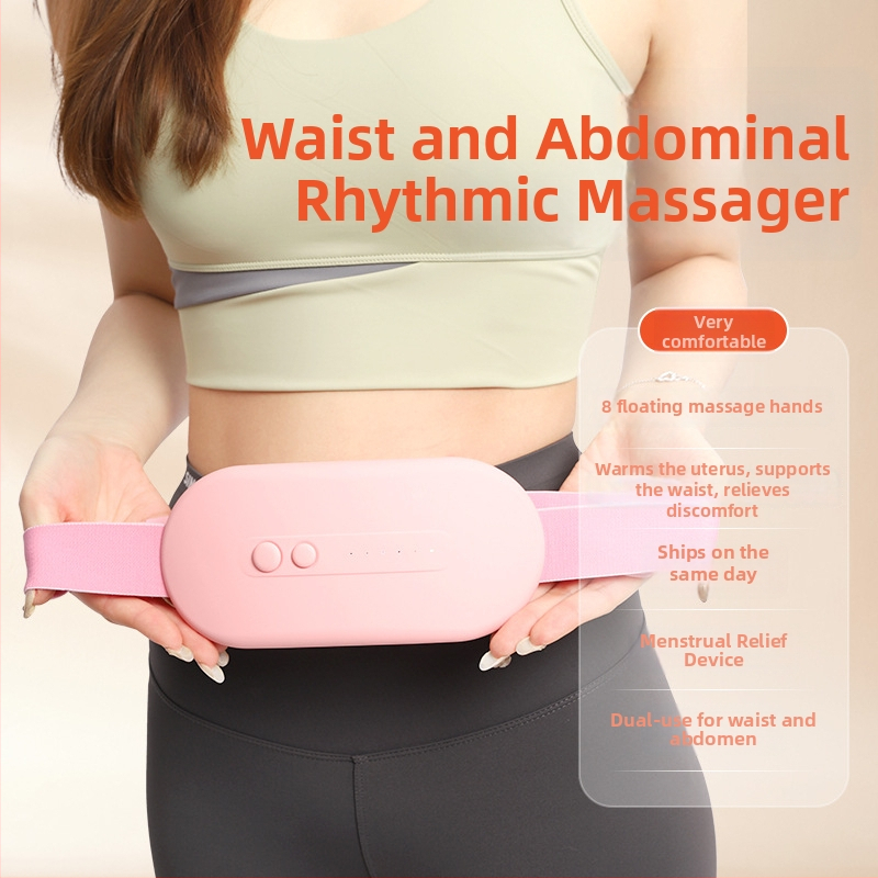 Juosmens diržo masažuoklis su infraraudonųjų spindulių šildymu ir daugiapunktine vibracija, modelis LSP-1, įkraunamas, laikmatis, temperatūra 45-65°C