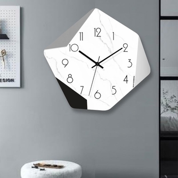 MoJu kvarcni zidni sat, napajanje baterijom suhog tipa, jednostrani, moderni minimalistički stil, za dnevni boravak i restoran