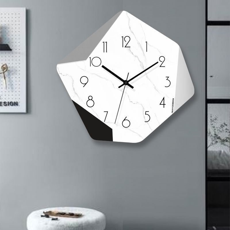 MoJu kvarcni zidni sat, napajanje baterijom suhog tipa, jednostrani, moderni minimalistički stil, za dnevni boravak i restoran
