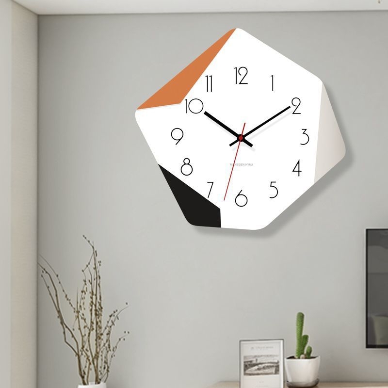 MoJu kvarcni zidni sat, napajanje baterijom suhog tipa, jednostrani, moderni minimalistički stil, za dnevni boravak i restoran