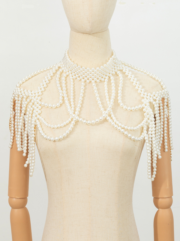 Ogrlica ar masīvā goliera dizainu, ABS sveķi, Sexy Joker stils, Pavasaris 2025