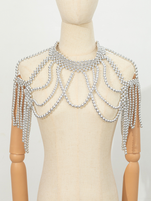 Ogrlica ar masīvā goliera dizainu, ABS sveķi, Sexy Joker stils, Pavasaris 2025