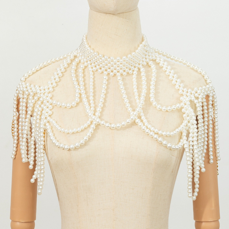 Ogrlica ar masīvā goliera dizainu, ABS sveķi, Sexy Joker stils, Pavasaris 2025