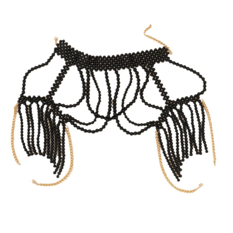 Ogrlica ar masīvā goliera dizainu, ABS sveķi, Sexy Joker stils, Pavasaris 2025