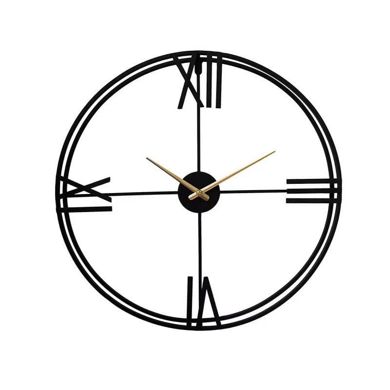 Odik falióra, kerek fém számlap, LED kijelző, halk mozgású sweep, elemes működés, egyoldalas