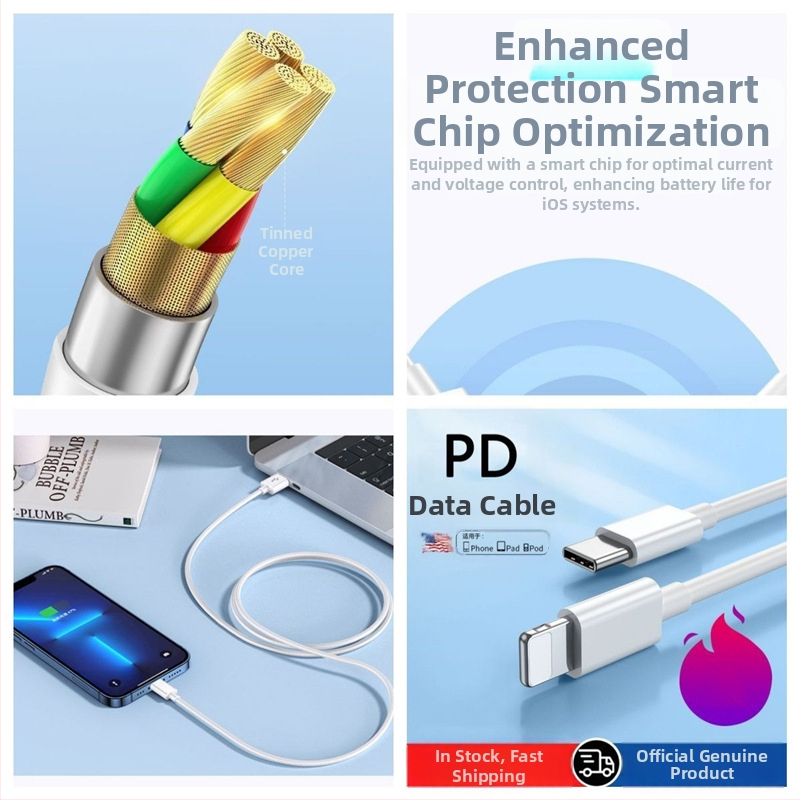 Junlang PD USB andmekaabel kiirlaadimiseks iPhone 6–14