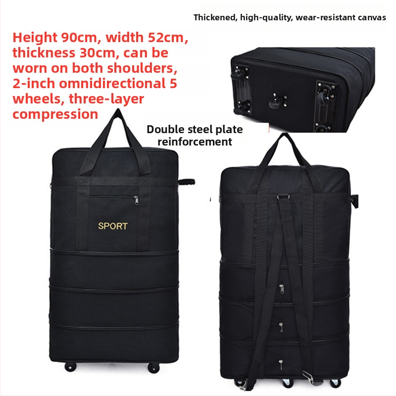 Drobė Duffel kelionėms – Prekės ženklas T6, Unisex, Raidės raštas, Kvėpuojantis, Dėvėjimui atsparus, Smūgiams atsparus