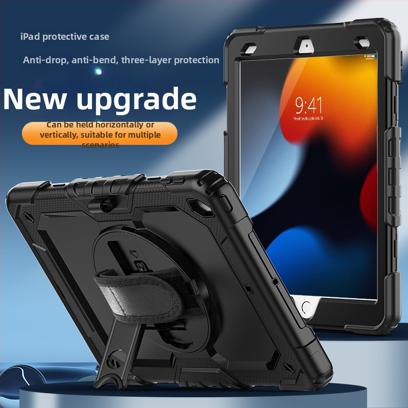 Silicone iPad dėklas Apple – smūgiams atsparus, anti pirštų atspaudų, su įspaudu, suderinamas su iPad