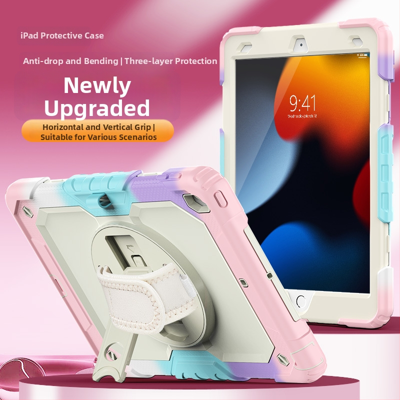 Silicone iPad dėklas Apple – smūgiams atsparus, anti pirštų atspaudų, su įspaudu, suderinamas su iPad