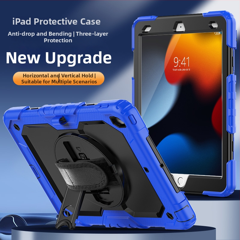 Silicone iPad dėklas Apple – smūgiams atsparus, anti pirštų atspaudų, su įspaudu, suderinamas su iPad