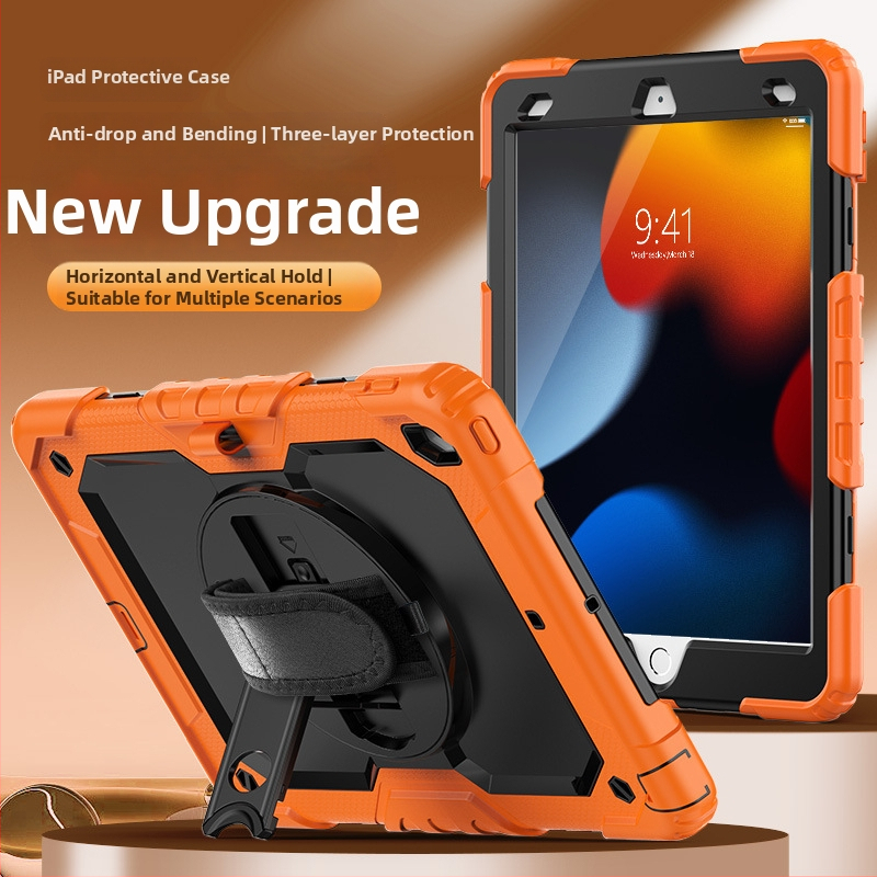 Silicone iPad dėklas Apple – smūgiams atsparus, anti pirštų atspaudų, su įspaudu, suderinamas su iPad