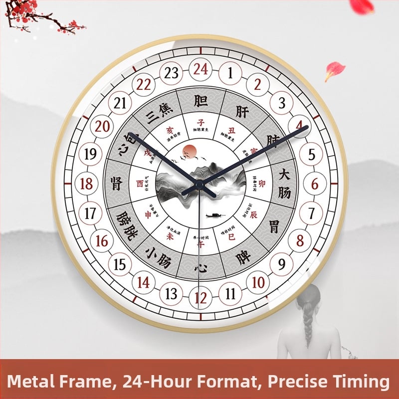 Fali kvaros óra, kör alakú, egyoldalas, fém ház, 4 cm vastagság, számlap laminált papírból, elemmel működik, modern minimalist design