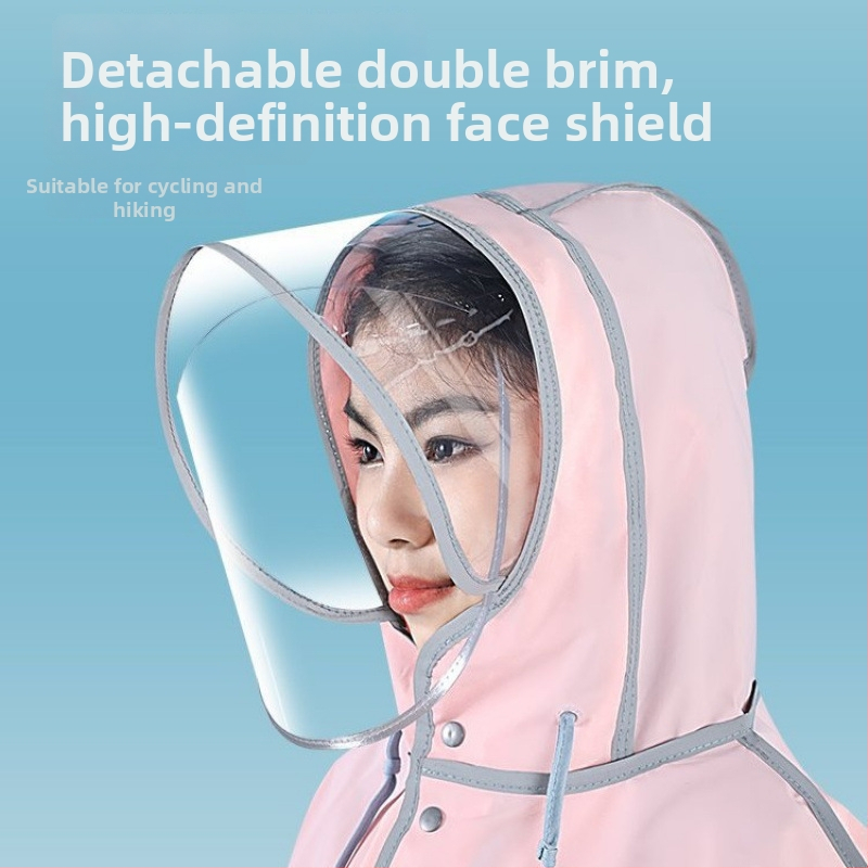 Bērnu velosipēda lietus pončo, garš, ūdensnecaurlaidīgs, skolēniem