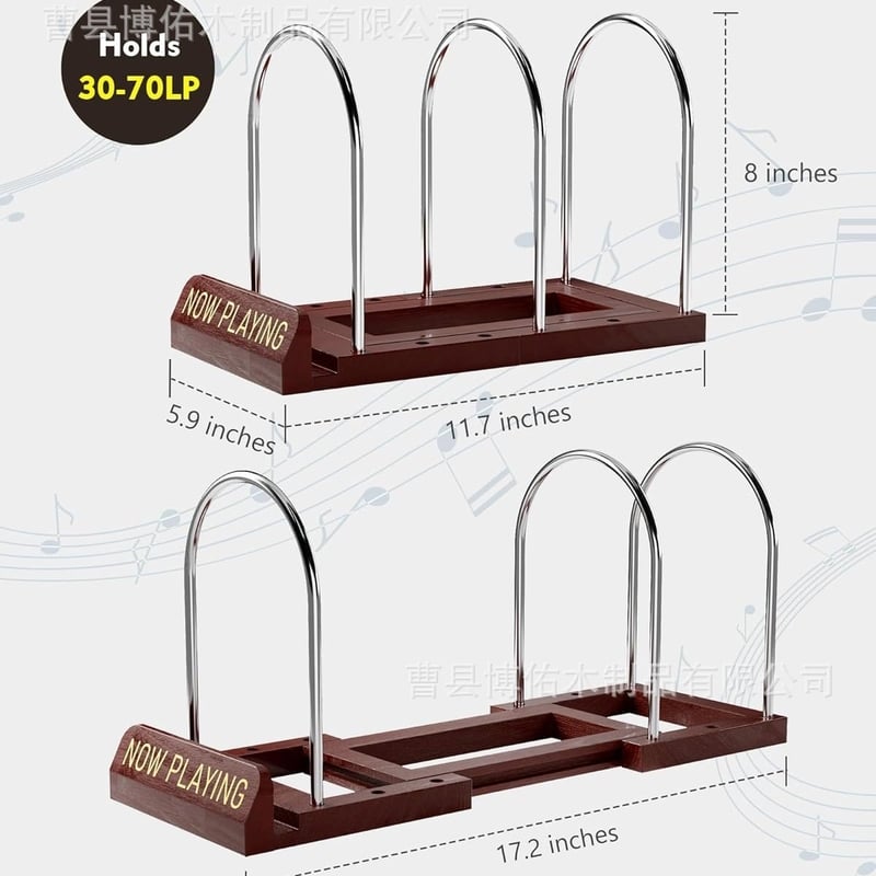 Персонализиран държач за документи/органайзер за CD/дървена стойка за бюро/винтидж държач за плочи