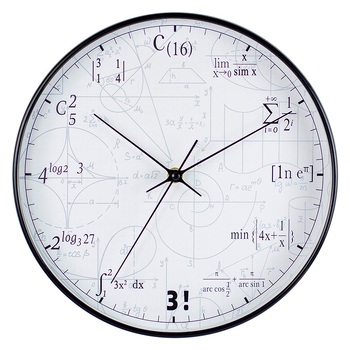 Стенно часовник с плавно движение на секундите, батерийно захранване, корпус от пластмаса, циферблат PVC, Pegasus движение