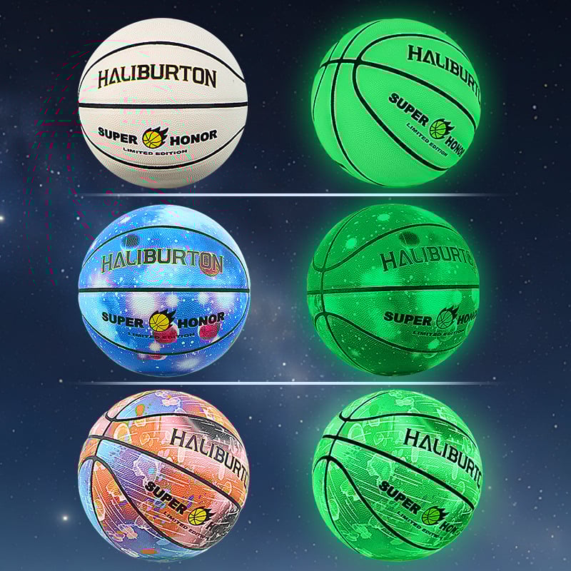 Kültéri PU kosárlabda – világító a sötétben, kopásálló, testreszabható logóval