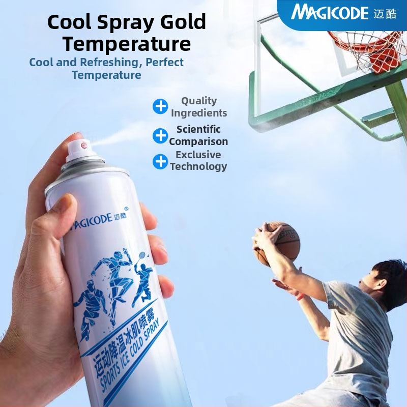 Sporta dzesējošais sprejs muskuļiem – dzesēšana, auksts kompres, saldēšanas sprejs sviedru mazināšanai un pirmā palīdzība basketbolā un futbolā