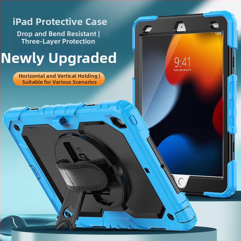 Silicone maciņš Apple iPad — pilna aizsardzība, triecienizturīgs, pret pirkstu nospiedumiem, gravējums imprint, pielāgojams