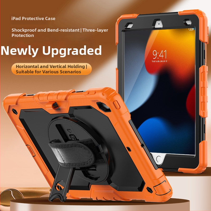 Silicone maciņš Apple iPad — pilna aizsardzība, triecienizturīgs, pret pirkstu nospiedumiem, gravējums imprint, pielāgojams