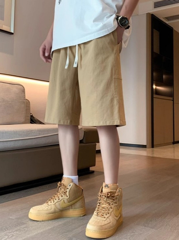 Brīvi piegriezti vasaras šorti, poliesteris, mikroelastība, brīvs siluets, atpūtas stils