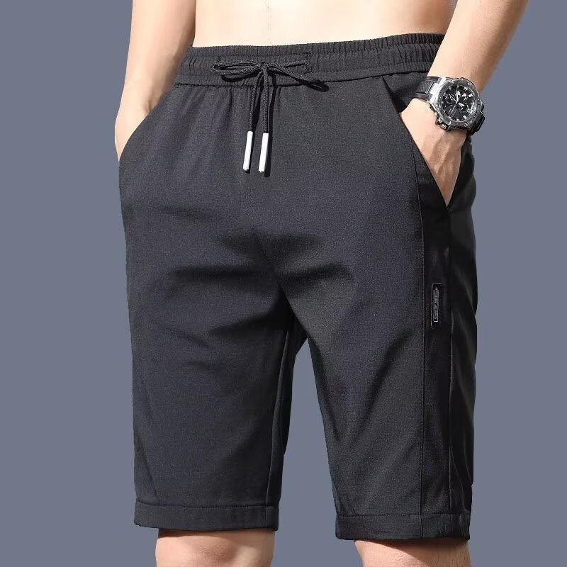 Brīvi piegriezti vasaras šorti, poliesteris, mikroelastība, brīvs siluets, atpūtas stils