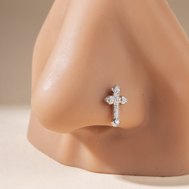 Nosni pin s križnim dizajnom, Princess serija, unisex, pojedinačno pakiranje, lansiran u ljeto 2025.