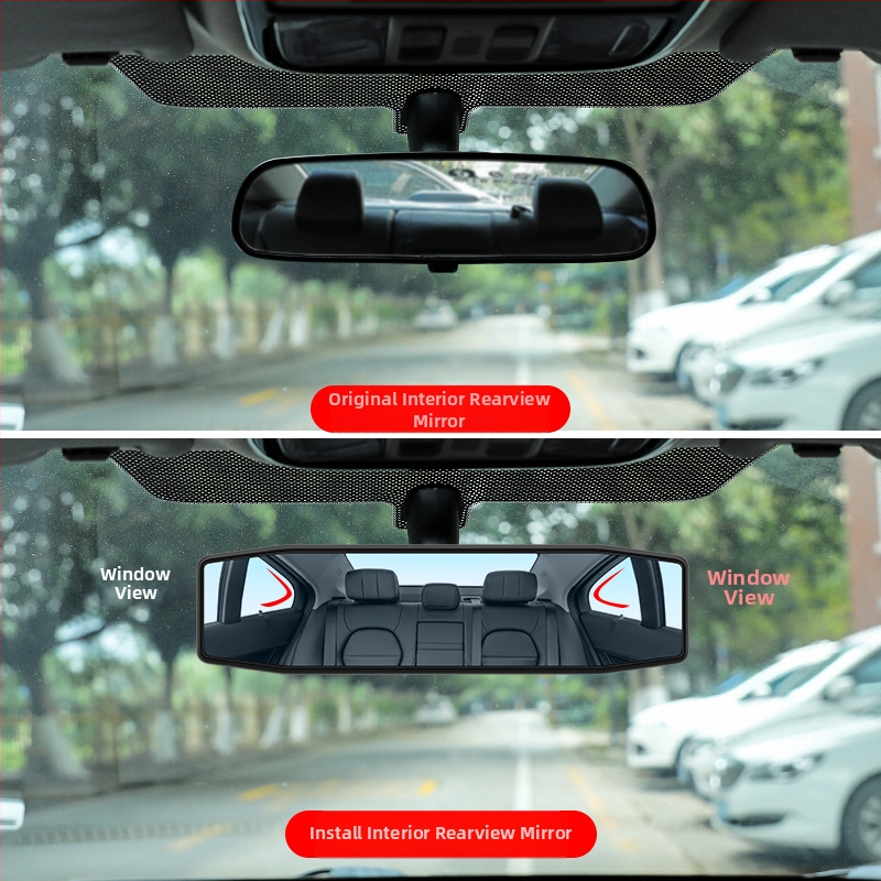 Auto iekšējais atpakaļskata spogulis, plašs skatījums, pretspīduma pārklājums — Love Car Products