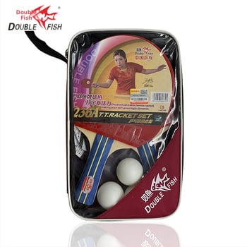 Double Fish 236A reketa za stolni tenis, Shakehand držanje, paket 2 komada, ploča od čistog drveta