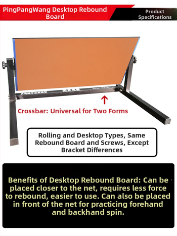 Galda tenisa atgriezeniskā plāksne mājas apmācībām – profesionālais atgriežamais, pašmācība