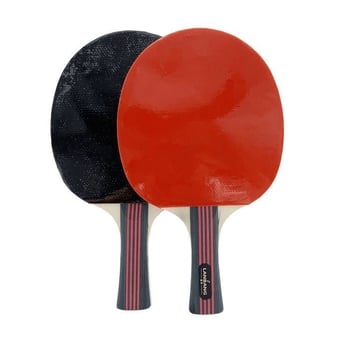 Set reketa za stolni tenis - 2 reketa i 3 lopte, Shakehand stil, topolova ploča, ljepilo guma