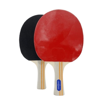 Set reketa za stolni tenis - 2 reketa i 3 lopte, Shakehand stil, topolova ploča, ljepilo guma