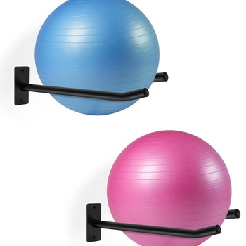 Стенно монтирана поставка за топки за баскетбол и футбол — лека конструкция, тежи 300 г, марка Maple Craft