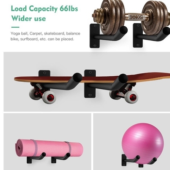 Стенно монтирана поставка за топки за баскетбол и футбол — лека конструкция, тежи 300 г, марка Maple Craft