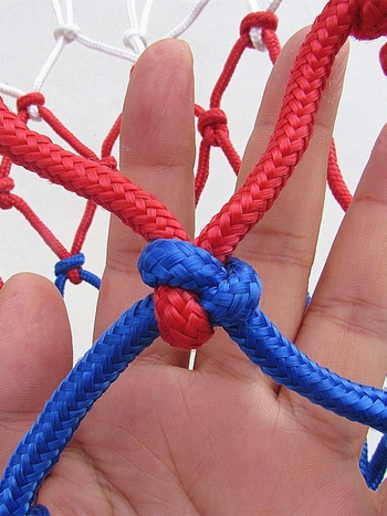 Баскетболна мрежа от полиестер за стандартна рамка, за външна употреба, устойчива на износване и UV защита