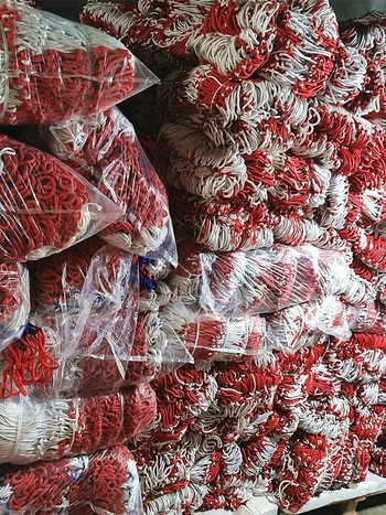 Баскетболна мрежа от полиестер за стандартна рамка, за външна употреба, устойчива на износване и UV защита