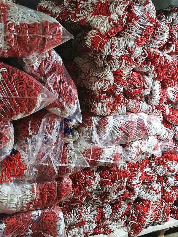 Баскетболна мрежа от полиестер за стандартна рамка, за външна употреба, устойчива на износване и UV защита