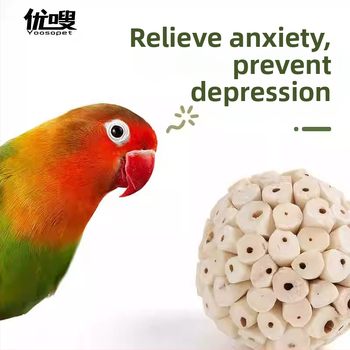 Papagaiļiem Grass Ball žuvēšanas rotaļlieta — Materiāls: Grass; Zīmols: Youyi; Derīgs papagaiļiem; Nav importēts