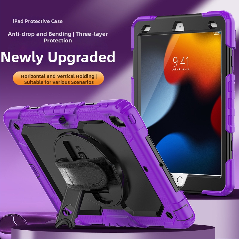 Silicone planšetdatora korpuss Apple iPad Pro / 10. paaudze / Air – šokizturīgs, pret pirkstu nospiedumiem, pret krišanu, ar iespiestu dizainu