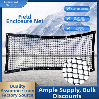 Sporto aikštelių tinklas iš polietileno be mazgų, skirtas krepšiniui ir futbolui, viršutinė tinklas