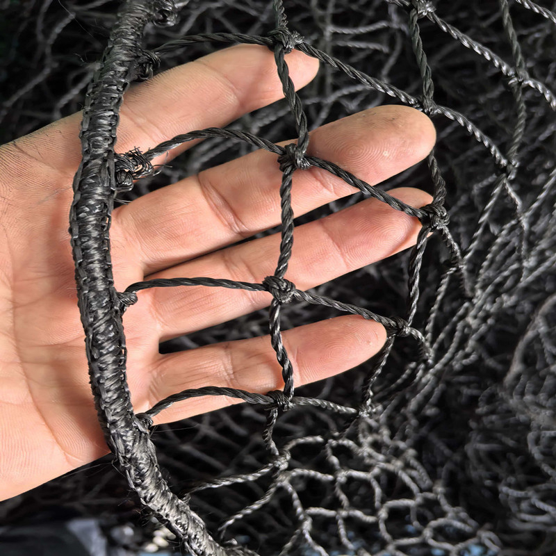 Plasă de protecție pentru terenuri sportive, din polietilenă fără noduri, pentru baschet și fotbal, plasă superioară