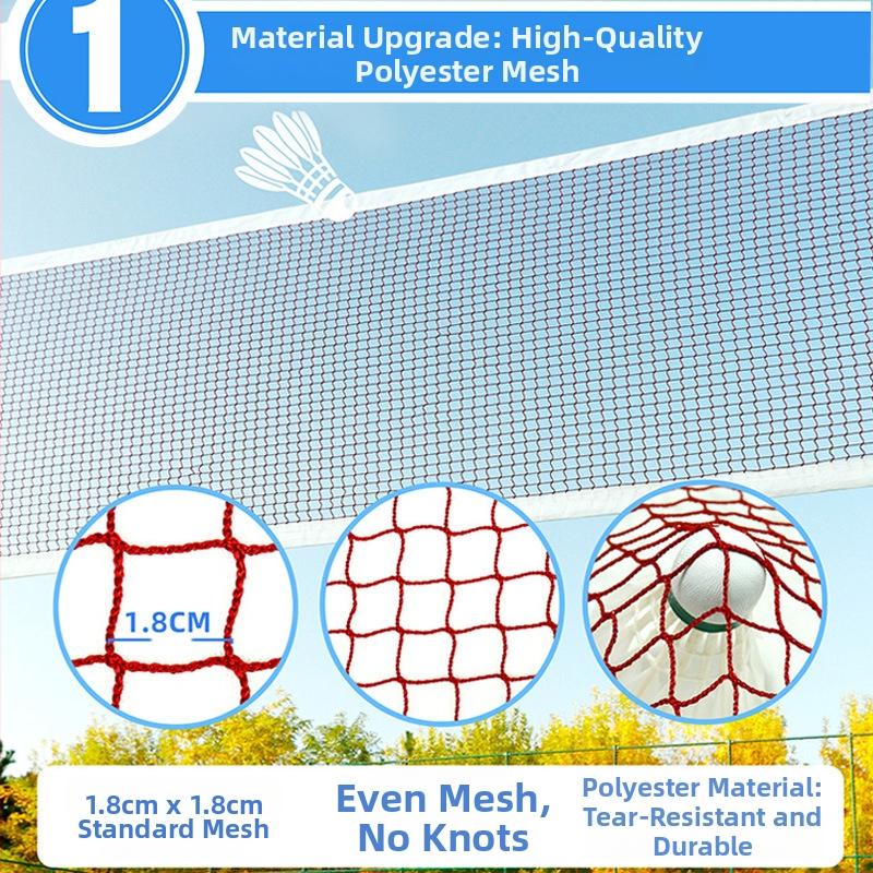 Badmintoni võrk, kaasaskantav kokkupandav, sise- ja välistingimustes, võistlusstandard, Amps bränd