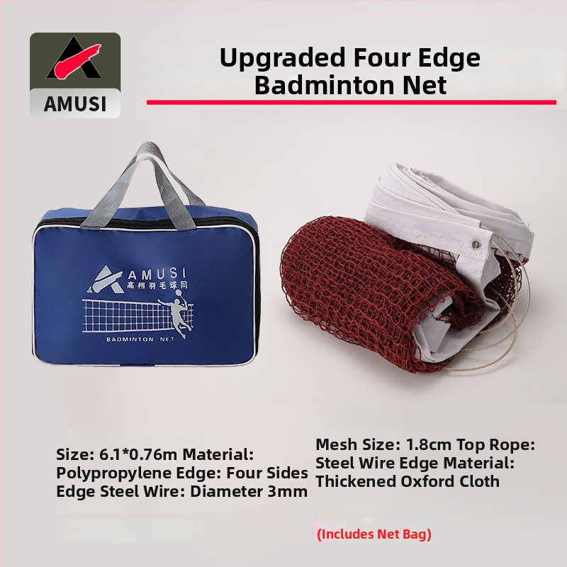 Badmintoni võrk, kaasaskantav kokkupandav, sise- ja välistingimustes, võistlusstandard, Amps bränd