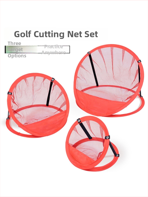 Golf mreža za vježbanje - trodijelni sklopivi set s kružnim ciljem, Nylon Oxford tkanina, ispis logotipa i prilagodba