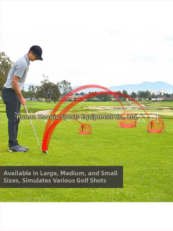 Golf mreža za vježbanje - trodijelni sklopivi set s kružnim ciljem, Nylon Oxford tkanina, ispis logotipa i prilagodba
