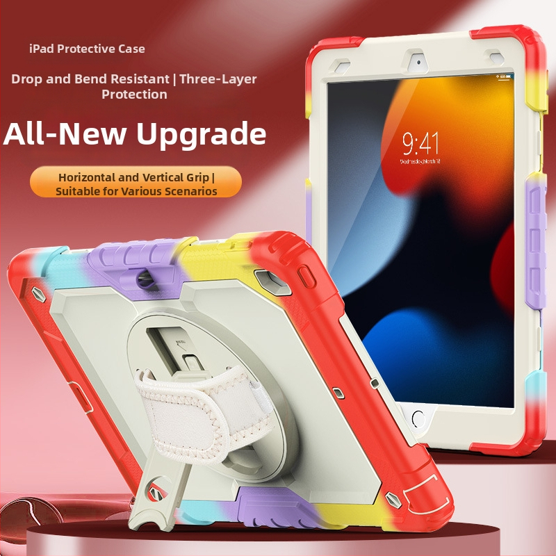 Silicone iPad vāciņš Apple iPad, pilna aizsardzība, pret triecieniem, anti-pirkstu nospiedumi, vienkāršs stils, iespiests dizains