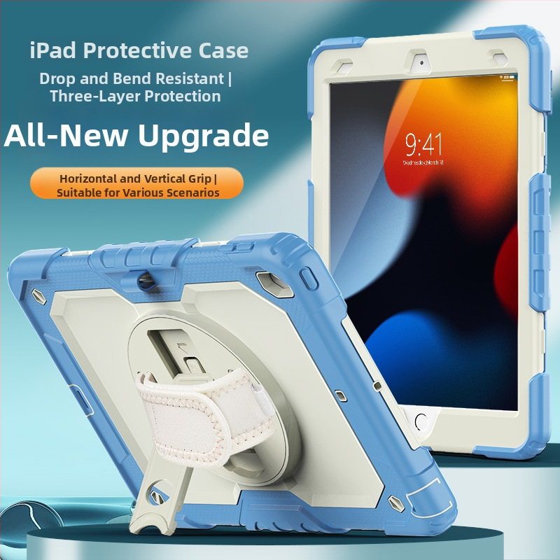 Silicone iPad vāciņš Apple iPad, pilna aizsardzība, pret triecieniem, anti-pirkstu nospiedumi, vienkāršs stils, iespiests dizains