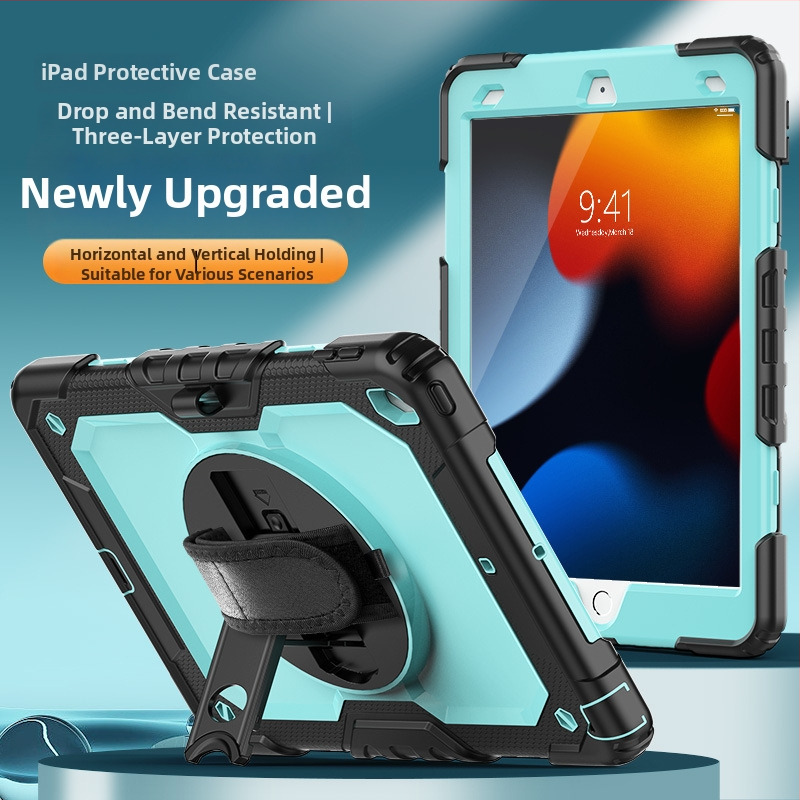 Silicone iPad vāciņš Apple iPad, pilna aizsardzība, pret triecieniem, anti-pirkstu nospiedumi, vienkāršs stils, iespiests dizains